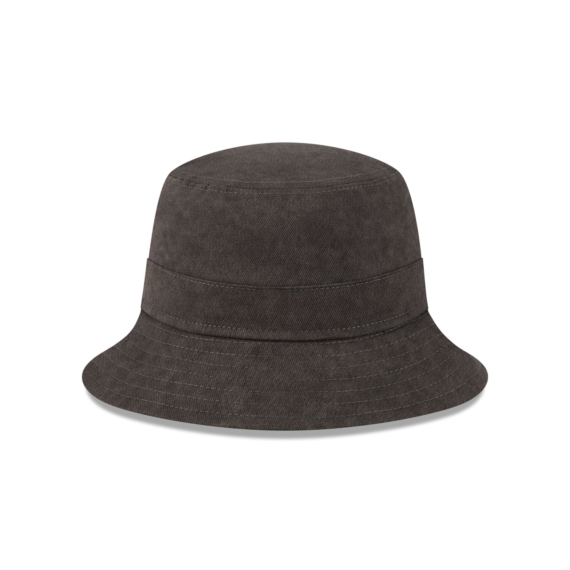 New Era Cap Washed Twill Black Bucket Hat