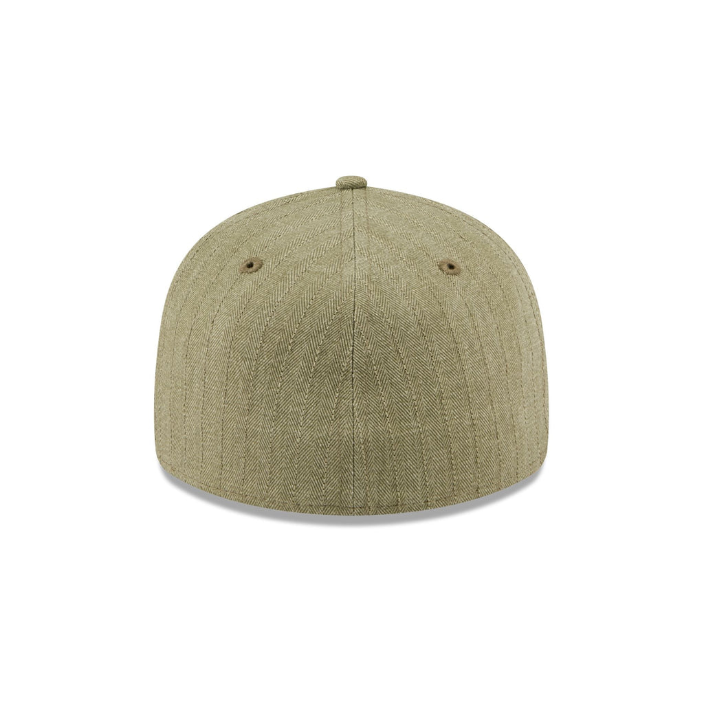 New Era Cap Herringbone New Olive Retro Crown 59FIFTY Fitted Hat
