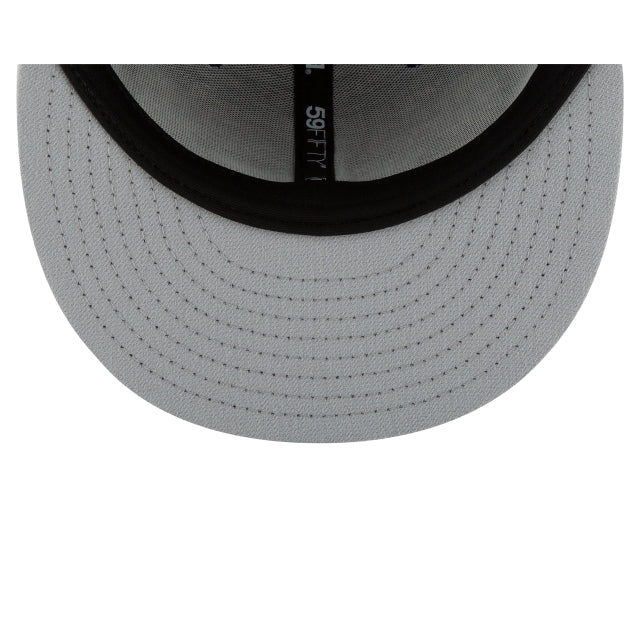 Washington Nationals Black and White Basic 59FIFTY Fitted Hat