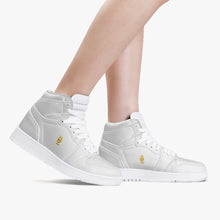 將圖片載入圖庫檢視器 Breezewear 359 High-Top Leather Sneakers - White
