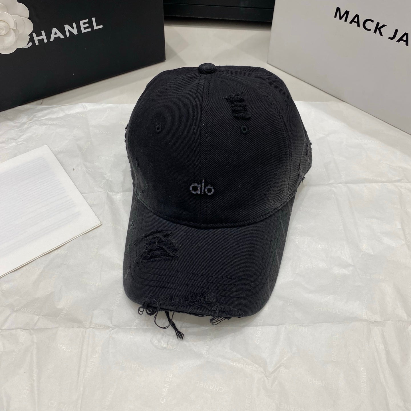 AlO Distressed Baseball Cap