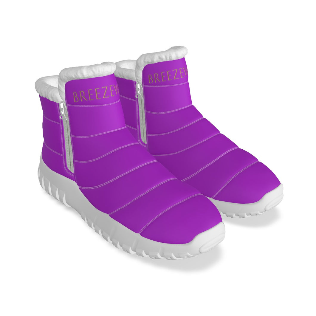 All-Over Print Women's Zip-up Snow Boots