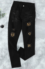 Charger l&#39;image dans la galerie, Leopard Patch Skinny Jeans
