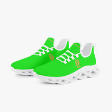 Load image into Gallery viewer, Breezewear Waffle Bottom Sneakers - Lime/White
