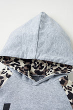 गैलरी व्यूवर में इमेज लोड करें, Girls Cheetah Leopard Pattern Contrast Hooded Jumpsuit
