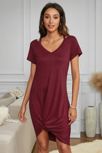 Load image into Gallery viewer, Jersey Twist T-Shirt Dress

