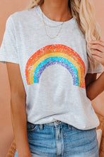 Load image into Gallery viewer, Pot Of Gold Heathered Rainbow Tee
