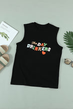 Load image into Gallery viewer, The DAY DRINKERS Letters Print Tank Top
