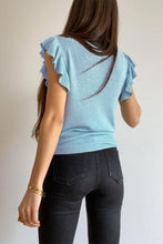 Load image into Gallery viewer, Cascading Ruffles Knit Tank Top
