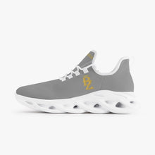 Load image into Gallery viewer, Breezewear Waffle Bottom Sneakers - Gray/White
