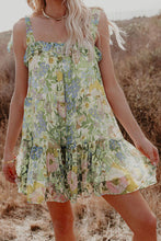 Charger l&#39;image dans la galerie, Multicolor Floral Chiffon Tie Dress
