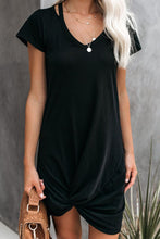 Load image into Gallery viewer, Jersey Twist T-Shirt Dress
