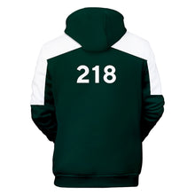 Charger l&#39;image dans la galerie, Squid Game - Number 218 Type Round Collar Hoodie
