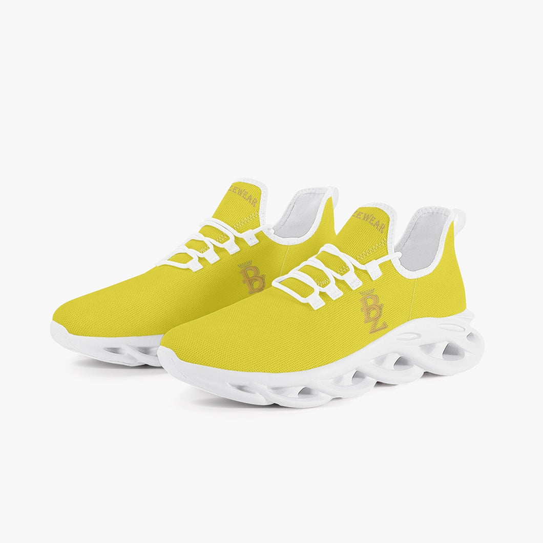 Breezewear Waffle Bottom Sneakers - Yellow/White