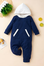 Load image into Gallery viewer, Unisex Solid Pocketed Hooded Jumpsuit
