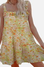 Load image into Gallery viewer, Multicolor Floral Chiffon Tie Dress
