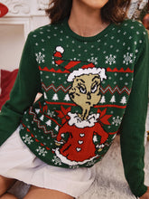 Load image into Gallery viewer, Christmas Print Crewneck Sweater
