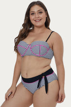 Load image into Gallery viewer, Tartan Printed Plus Size Bikini Set
