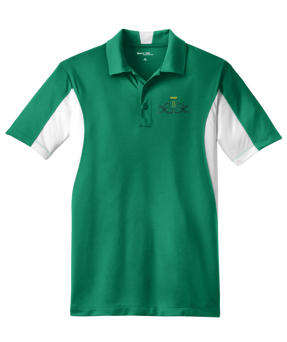Breezewear Men's Embroidered Side Blocked Micropique Polo