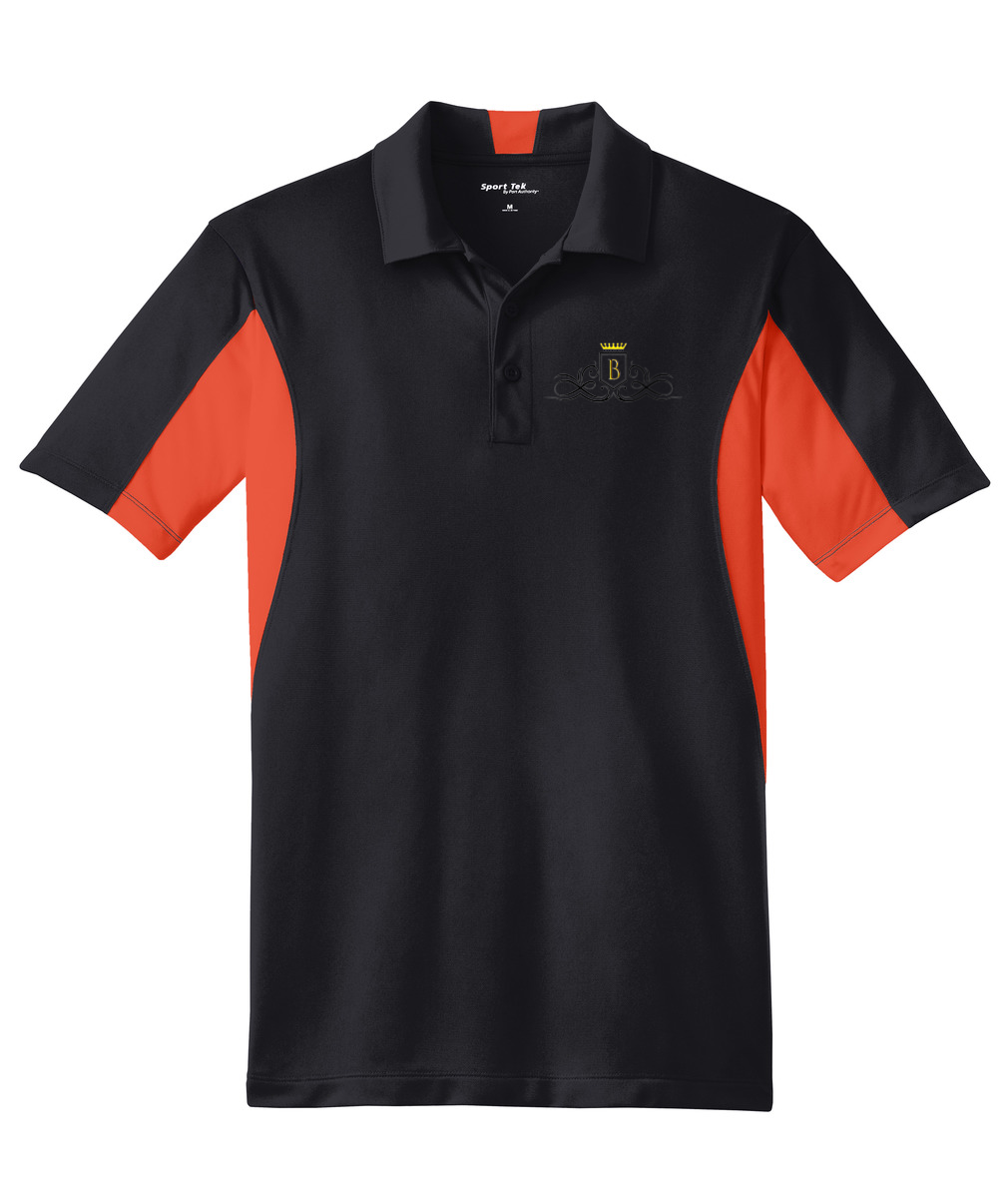 Breezewear Men's Embroidered Side Blocked Micropique Polo